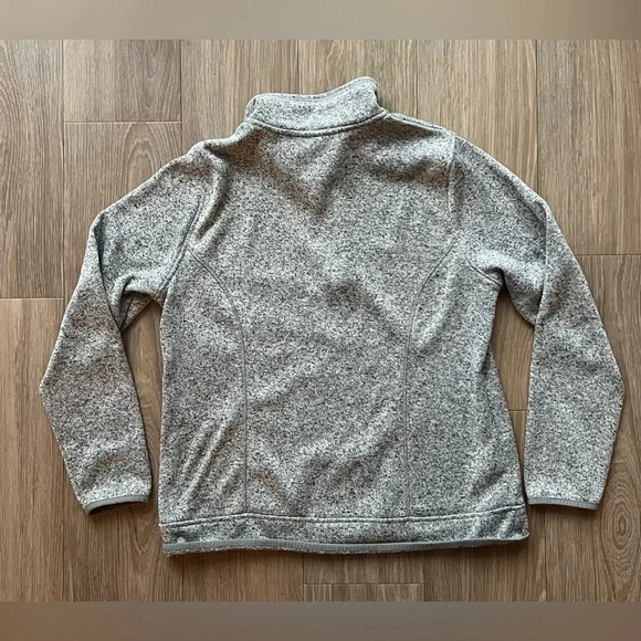 Eddie Bauer Long Sleeve 1/2 Zip Heathered Fleece Sweater- Women's XLarge - Picture 5 of 5